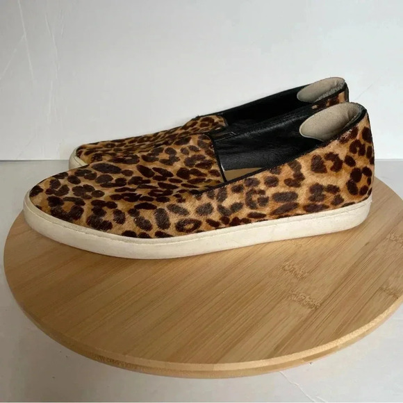 BIRDIES The Swift Leopard Calf Print Slide On Sneaker - Picture 6 of 12
